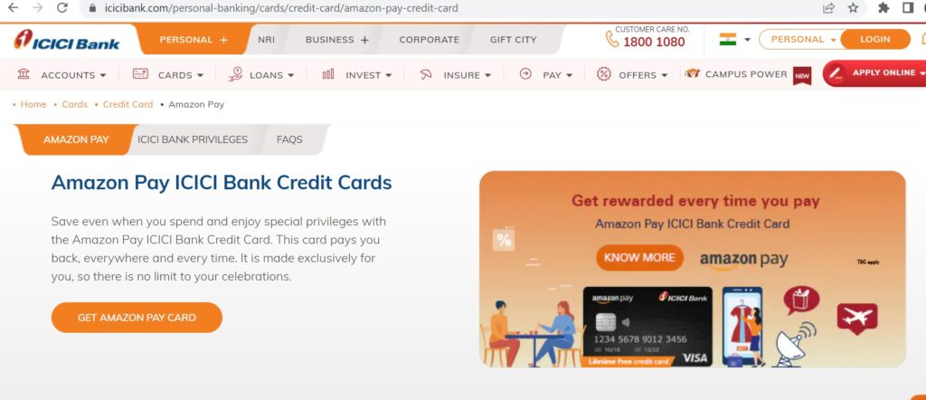 Best Credit Card,icici credit card apply amazon